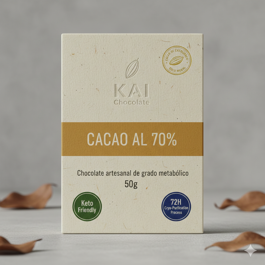 KAI Origen Dorado 70% | Chocolate Artesanal