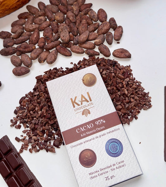 KAI Materia Oscura 95% | Máxima Densidad de Cacao (Keto Estricto -  Sin Azúcar)