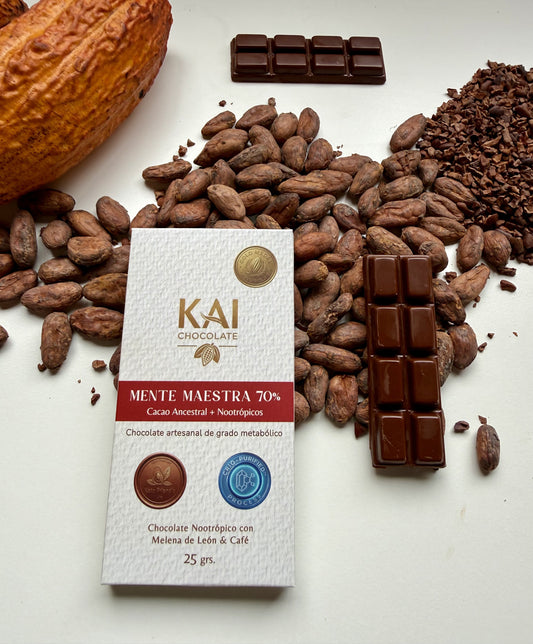 KAI Mente Maestra | Chocolate Nootrópico con Melena de León & Café