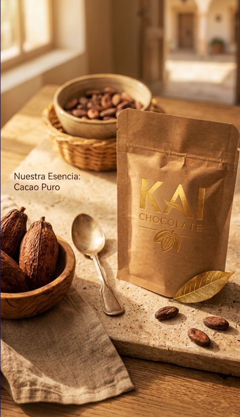 KAI Chocolate de Mesa 100% Cacao | Ritual de Origen (Artesanal)